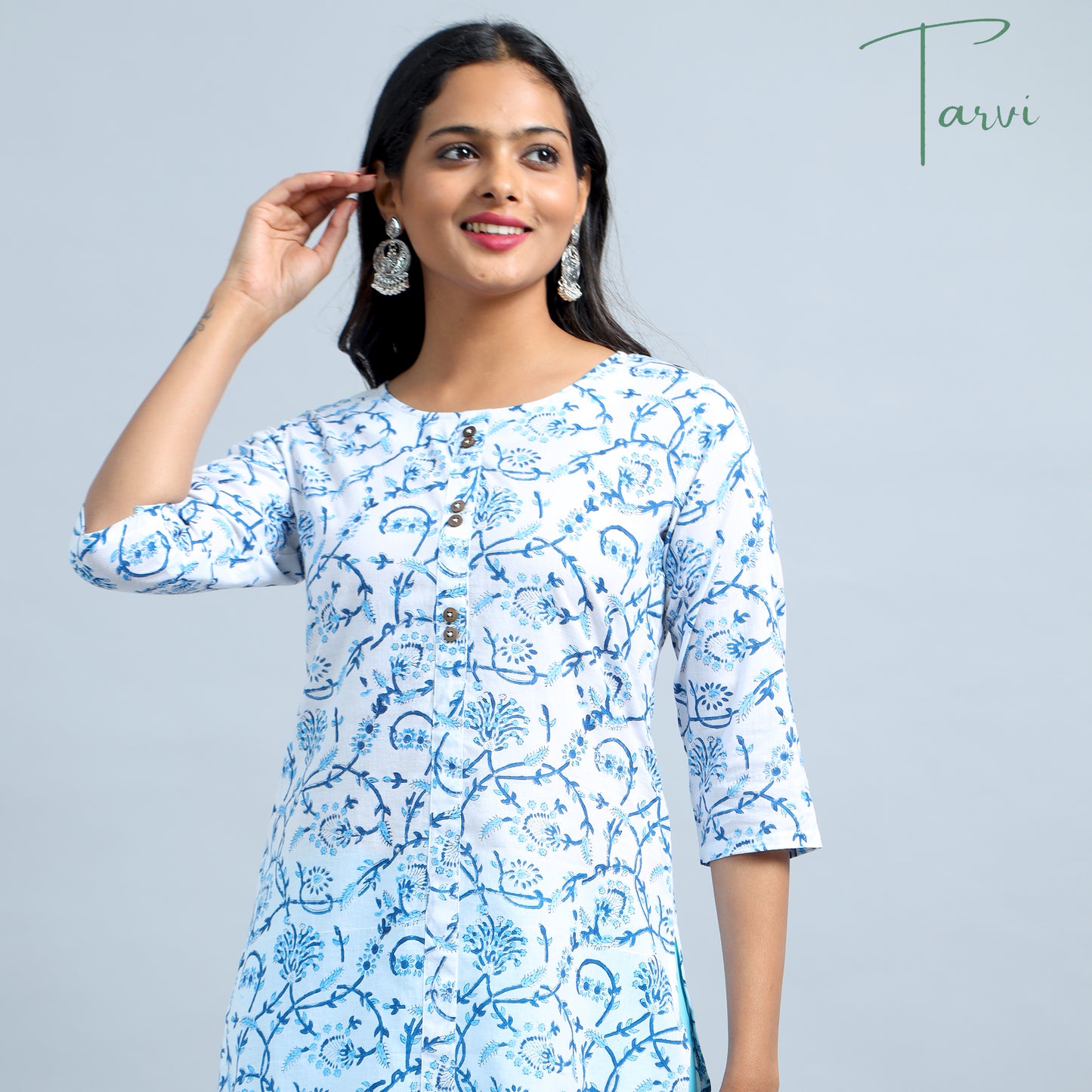 Premium Cotton Hand Block printed Kurti