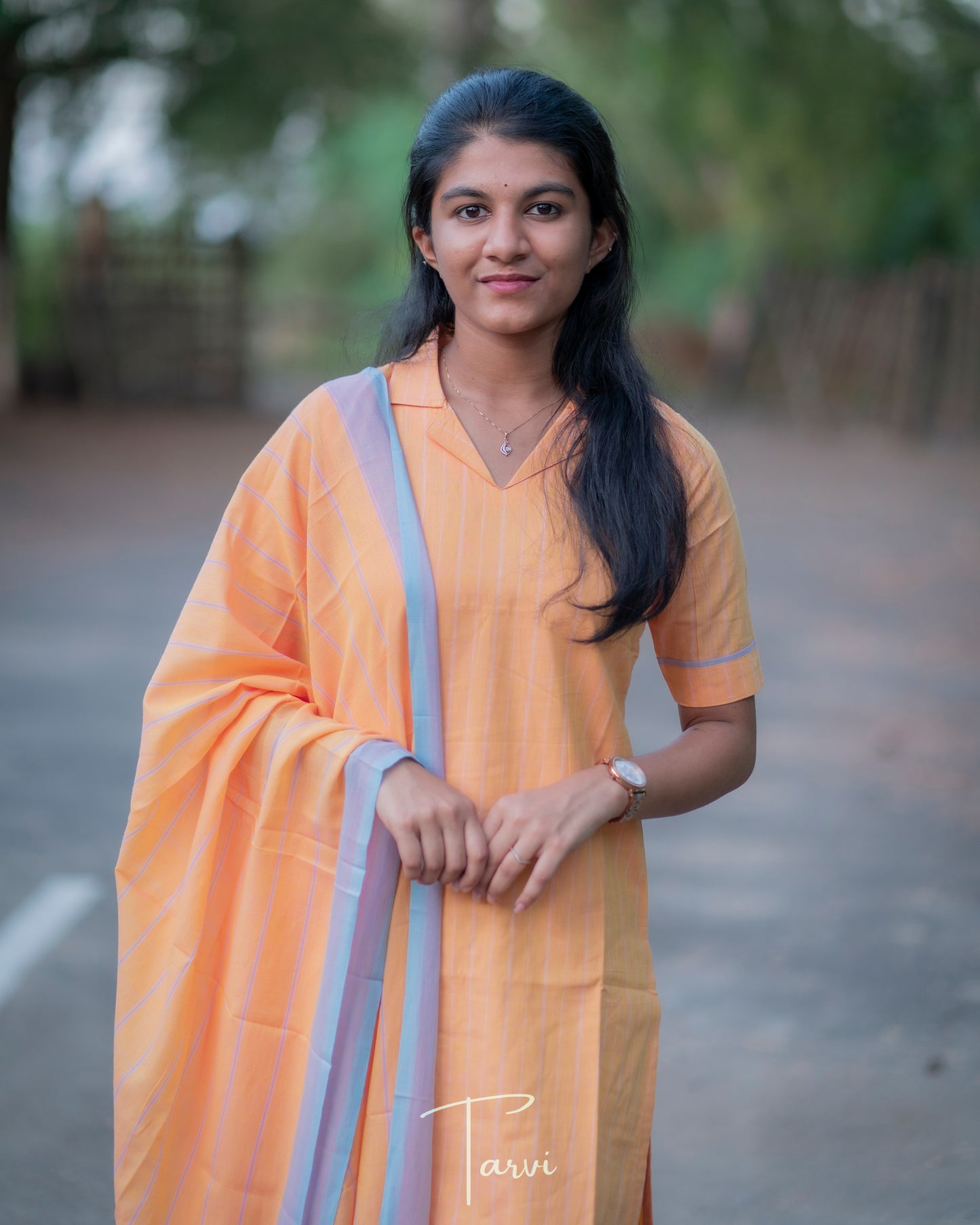 Apricot Sustainable Pure Super Soft cotton 3 pc Kurti Set