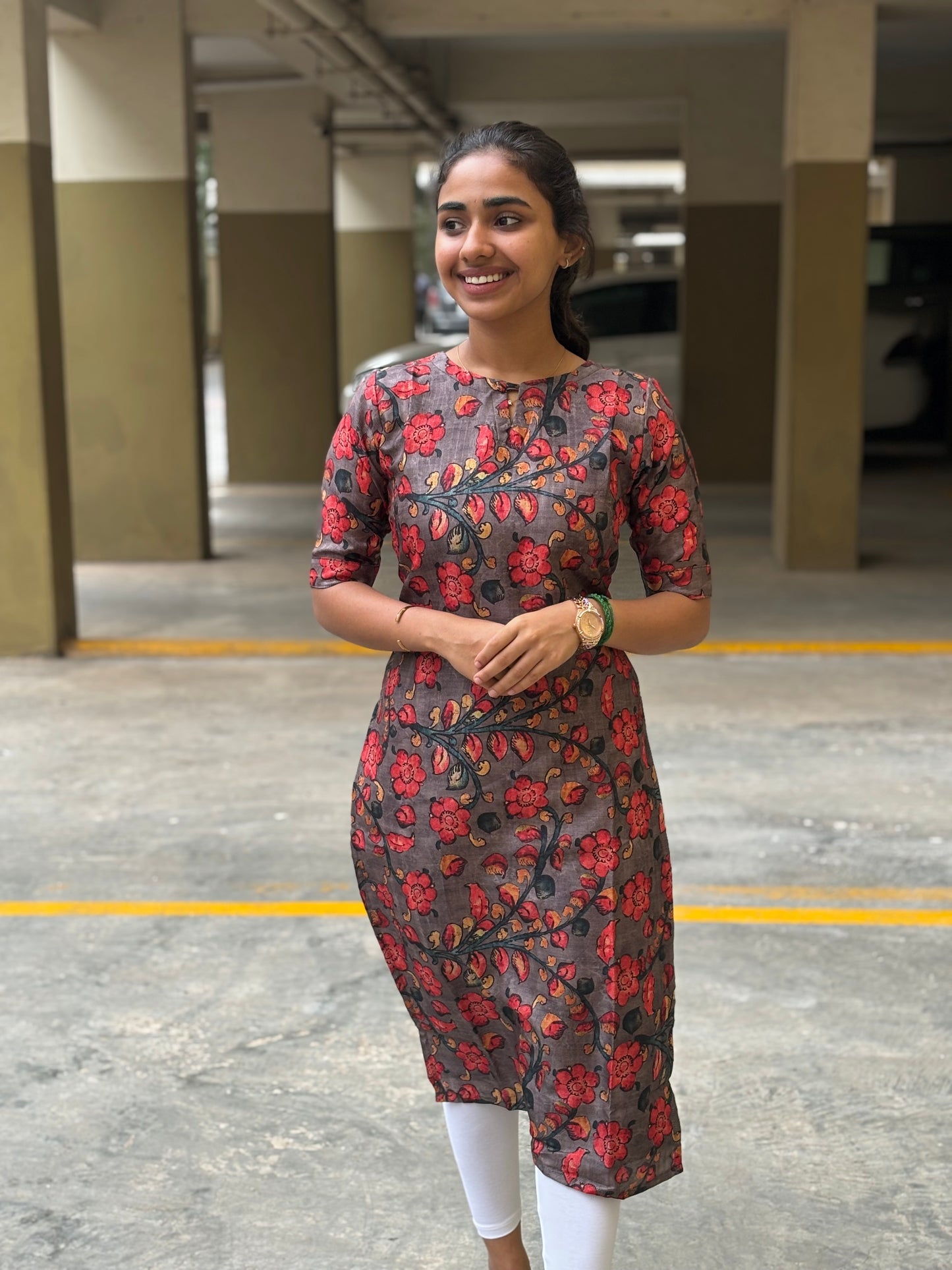 Kottapatti Kurti with Kalamkari Print