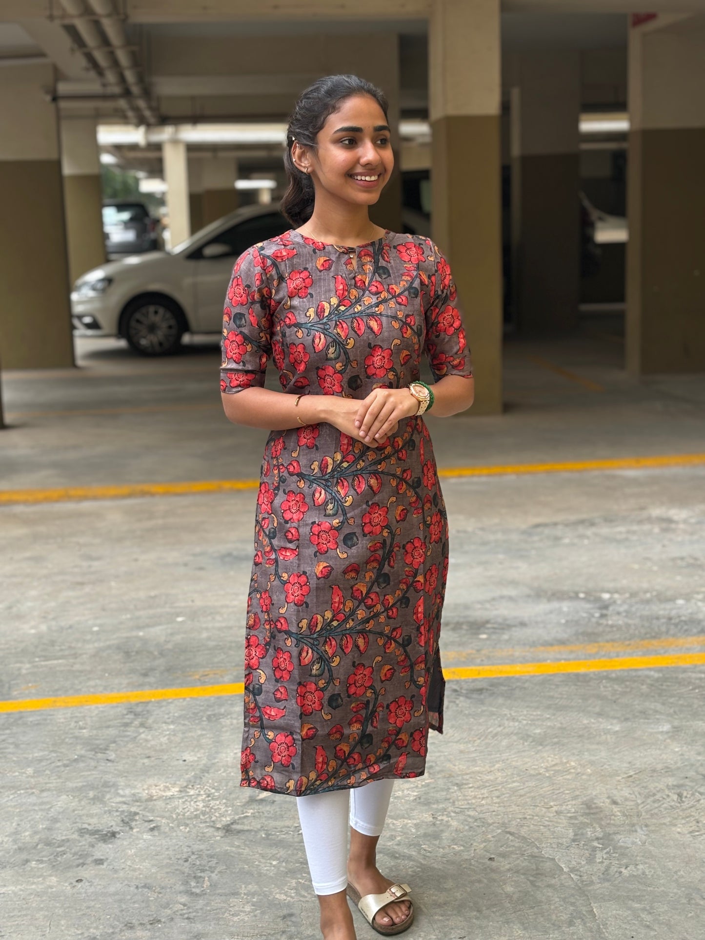 Kottapatti Kurti with Kalamkari Print