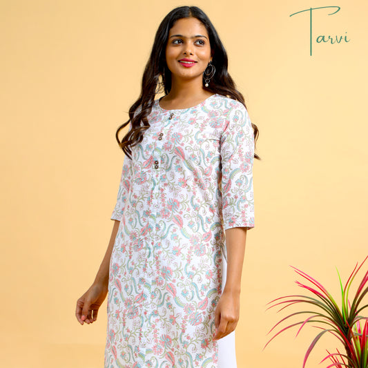 Premium Cotton Hand Block printed Kurti