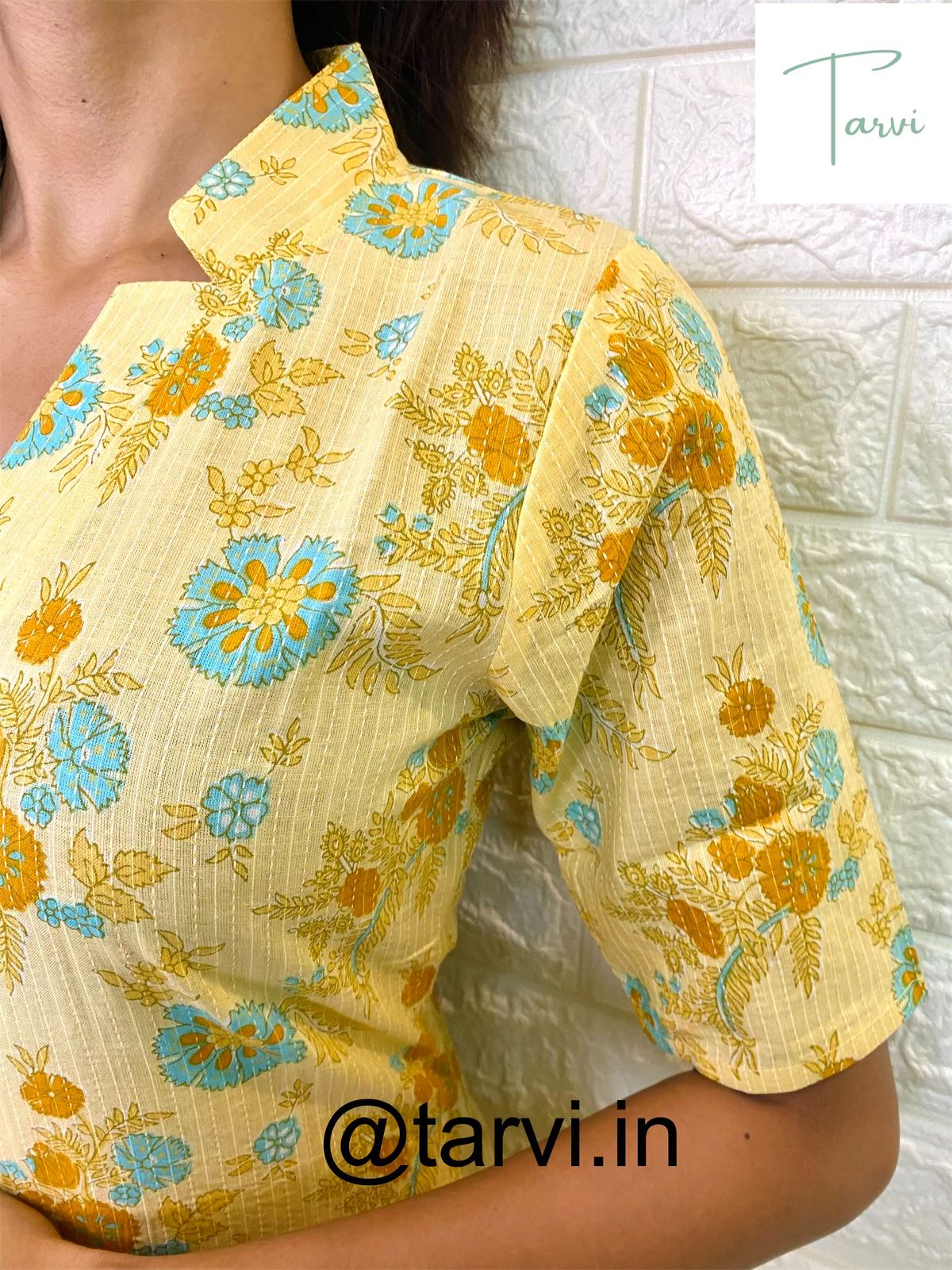 Cool cotton Kantha Yellow kurtis