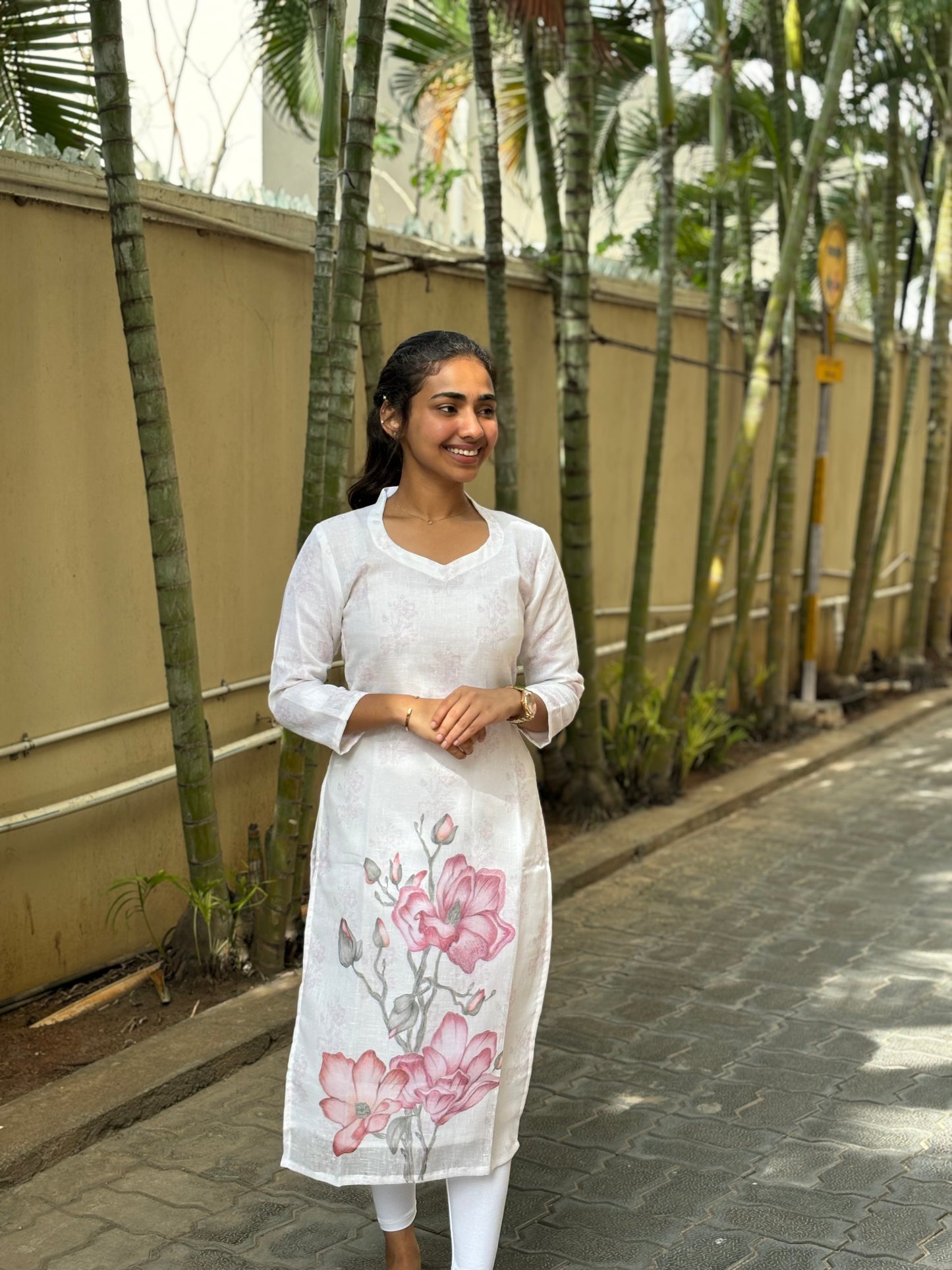 Linen Kurti with Cotton Lining