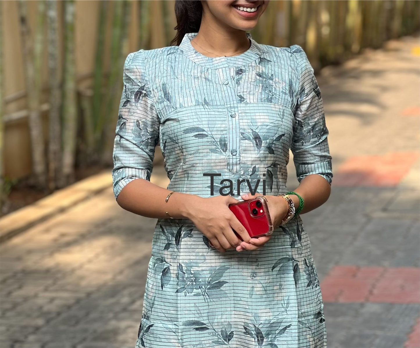 Elegant Manipuri Silk Kurti with cotton lining