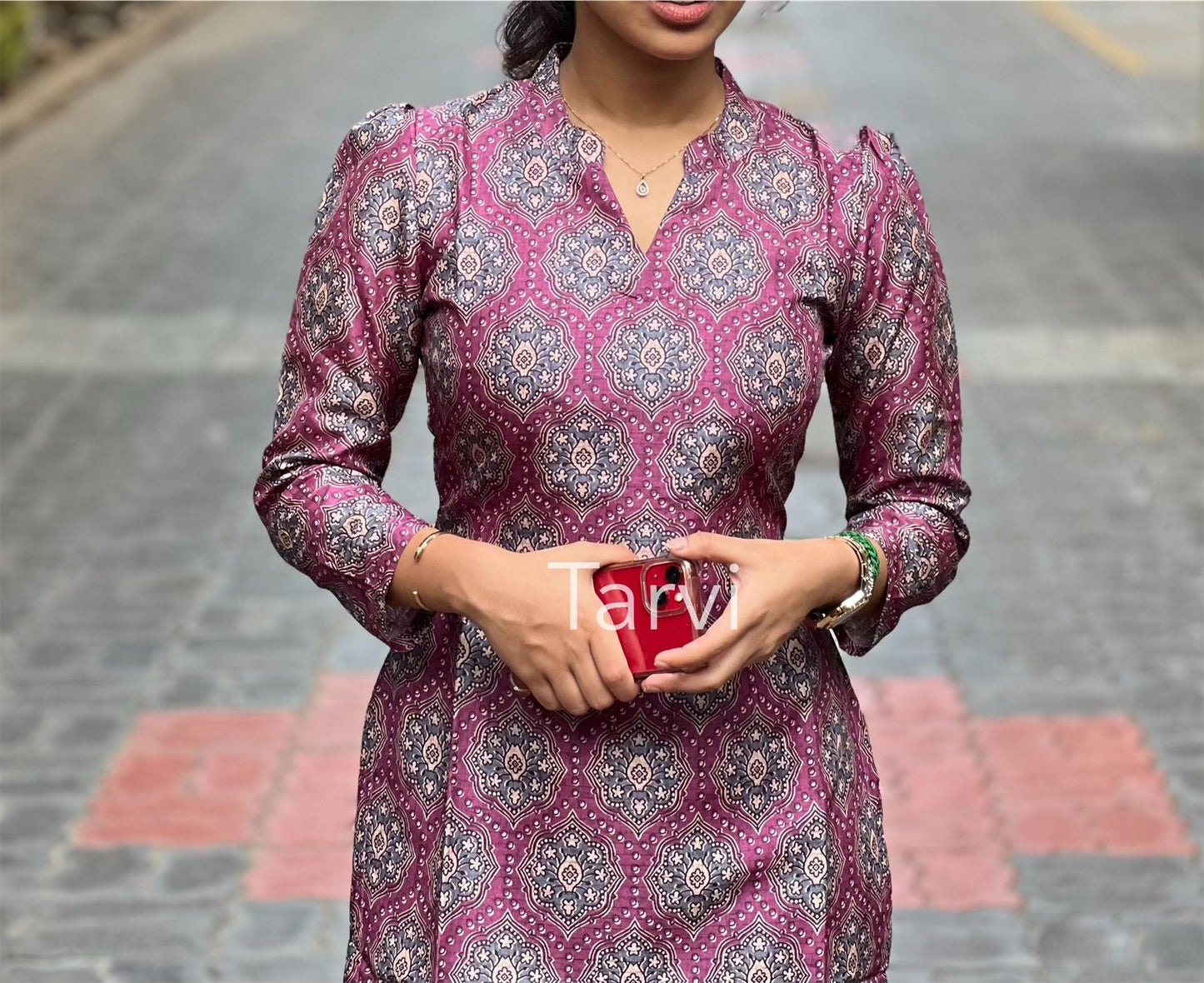 Elegant Manipuri Silk Kurti