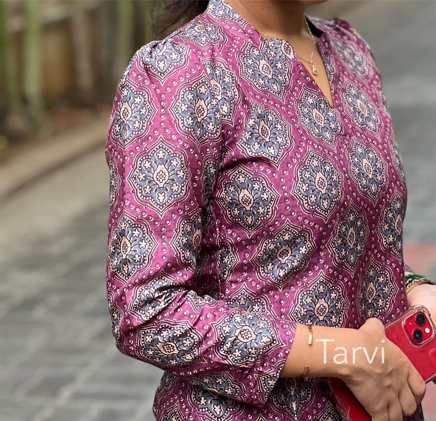 Elegant Manipuri Silk Kurti